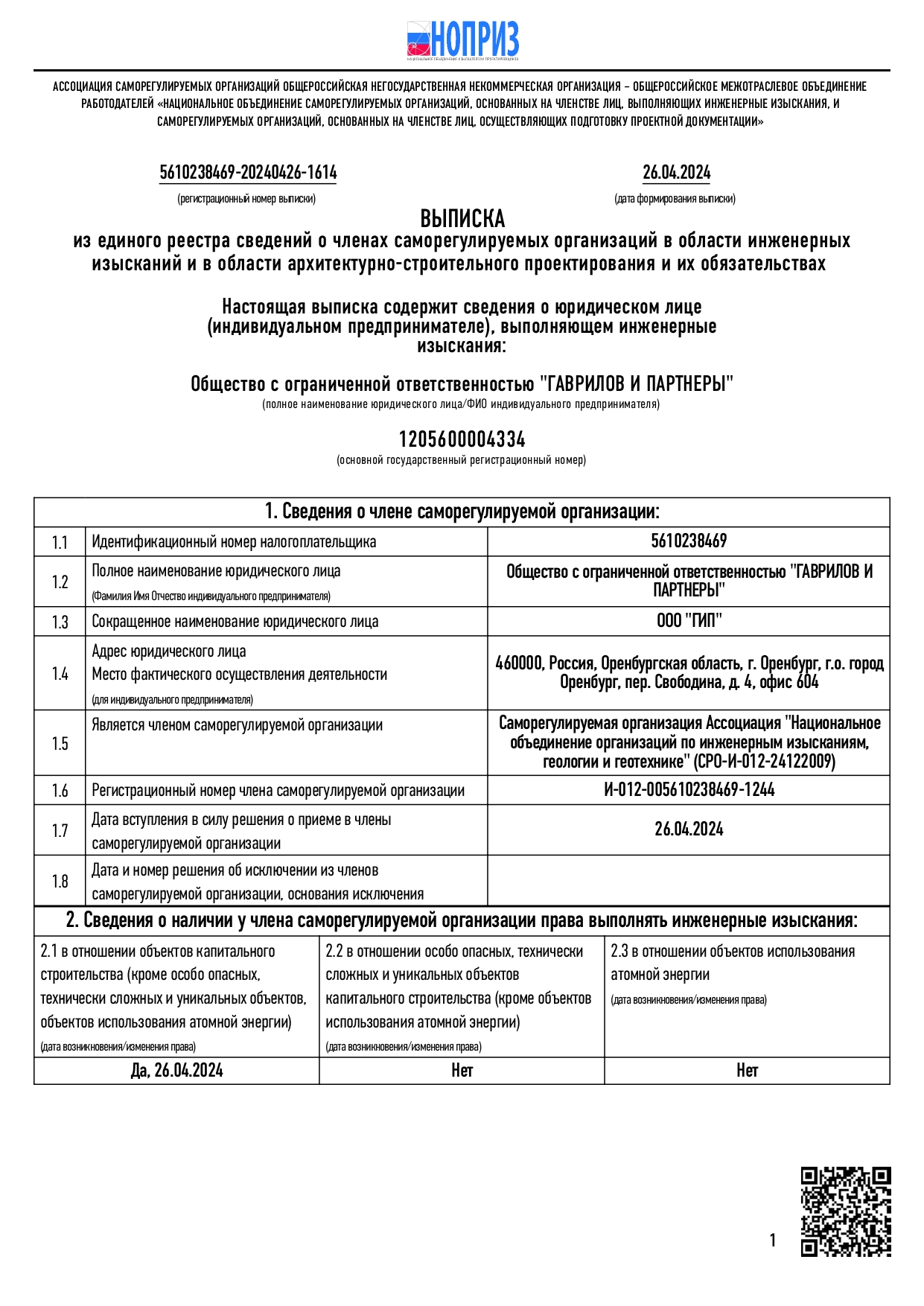 Документ ООО ГИП 5